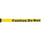 SCN Industrial - Construisez Vos Propres Barrières Pour Le Contrôle Des Foules, 7pi, Ruban Jaune, paquet de 3-Légende Caution Do Not Enter