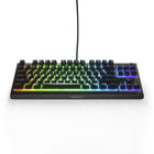 SteelSeries - Apex 3 TKL Clavier de jeu silencieux RVB résistant à l'eau-Les commutateurs sont conçus avec un matériau durable à faible friction pour plus de 20 millions de pressions silencieuses