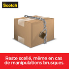 Scotch - Ruban d’emballage Box Lock(MC) - 48 mm x 50 m (1,88 po x 54,6 vg)-Déroulement lisse et coupe silencieuse