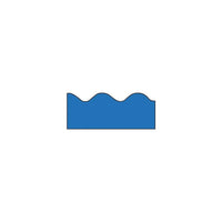 Trend - Bordure ondulée unie Terrific T-91318 39 pi x 2,25 po, bleu royal, 108/paquet (T-91318)-Des bandes décoratives pour tableau d’affichage qui permettent de décorer n’importe quel environnement d’apprentissage