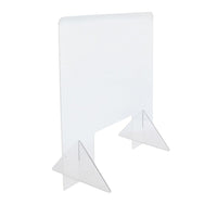 Eddie’s Hang-Up Display. Bouclier/barrière de protection de caissier au comptoir y compris les pieds, 24 po L x 24 po H-Transparent Acrylique Écran de protection des caissiers (protection anti-éternuements des caissiers)
