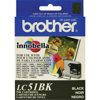 Brother – Cartouche d'encre noire LC51 (LC51BKS)-Noire  