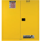 JustriteMD – Armoire rangement vertical Sure-GripMD pour barils, 2 portes manuelles, tiroir coulissant, 59 x 34 x 65 po, 781 lb-Convient pour l’entreposage de grandes quantités de liquides inflammables et possède les mêmes caractéristiques que les armoires de sécurité JustriteMD