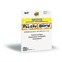 Pacon Carton affiche Super Value, blanc, 22 po x 28 po, 50 feuilles-Épaisseur économique de 11 pt.