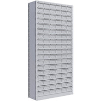 Metalware – Étagère sans boulons RK980, 19 tablettes, 36 x 12 x 76 po, gris pâle-Système de tablettes ajustables offrant un espace de rangement solide, mais économique qui convient à vos besoins