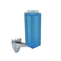 Azar Displays – Extension de présentoir à panneau perforé, 12 x 4 po, bleu (700231-BLU)-Bleu métallique