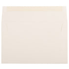 JAM Paper Enveloppes recyclées A10, fini toilé blanc naturel, 250/paquet-Intérieur vierge où écrire un mot personnalisé