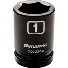 Dynamic Tools – Douilles SAE à chocs 6 pans de 3/4 po, 2 1/16 po, longueur standard-Taille : 2 1/16 po