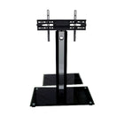 TygerClaw – Support pour téléviseur 32 à 42 po (LCD8222BLK)-Meuble pour téléviseur à 2 tablettes avec 2 verres noirs