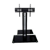 TygerClaw – Support pour téléviseur 32 à 42 po (LCD8222BLK)-Meuble pour téléviseur à 2 tablettes avec 2 verres noirs