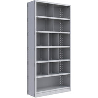 Metalware – Étagère enclenchable RK263, 7 tablettes, 36 x 24 x 76 po, gris pâle-Système de tablettes ajustables offrant un espace de rangement solide, mais économique qui convient à vos besoins