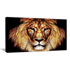 Designart – Impression sur toile, lion rugissant, tailles variées (PT2437-32-16)-Impression
