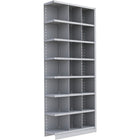 Metalware – Étagère enclenchable RK368, 8 tablettes, 36 x 12 x 88 po, gris pâle-Système de tablettes ajustables offrant un espace de rangement solide, mais économique qui convient à vos besoins