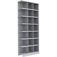 Metalware – Étagère enclenchable RK368, 8 tablettes, 36 x 12 x 88 po, gris pâle-Système de tablettes ajustables offrant un espace de rangement solide, mais économique qui convient à vos besoins