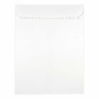 JAM Paper - Enveloppes pour catalogue à extrémité ouverte - 10 x 13 - avec fermeture pelable et scellée - blanc - paquet de 25-Couleur blanche