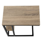 Monarch Specialties - 3672 Table D'Appoint - 25 po H/Taupe Fonce/Metal Noir-9