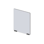 Avant de pare-haleine modulaire Mark Maker - Acrylique transparent 1/4" - panneau L 23,5"xH 31,5" - 2 rails inférieurs de 4"-Fixez les côtés des panneaux modulaires pour étendre la longueur de votre diviseur à l'aide de charnières en plastique (charnières flexibles).
