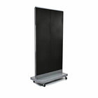 Azar Displays – Panneau perforé sur pied, 32 x 60 po, noir (700732-BLK)-En panneau perforé