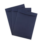 JAM Paper Enveloppes à ouverture au sommet et à fermeture gommée, 9 x 12 po, bleu marine, 100/pqt-Ouverture : extrémité ouverte