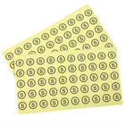 Wamaco - Autocollant À Pois De La Taille De Wamaco, rond, S, Clair, paquet de 3000-Étiquette Taille Du Vêtement