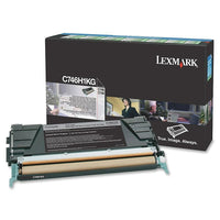 Lexmark – Cartouche de toner haut rendement C746H1KG, programme de retour, noir-Noir