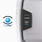 Purificateur d’air Fellowes AeraMax Pro PureView AM 3 PC, inox-La technologie brevetée EnviroSmartMC surveille en permanence et ajuste automatiquement les performances en fonction de la qualité de l’air et de l’occupation.