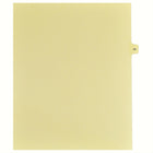 Markmaker - 25 tabs/PQT, 5 PQT/Boite, Intercalaires imprimes Legal, Chamois, 1/15th coupe| format lettre, sans trous, Numero 65-Intercalaires imprimes Legal