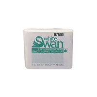 Kruger White SwanMD ® Serviettes à dîner de qualité supérieure, 2 épaisseurs, pli 1/8, blanc-Blanc