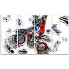 Designart – Impression sur toile, sports, moto-cross (PT2520-271)-Impression