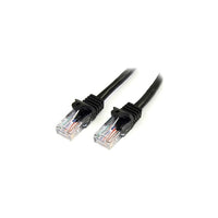 StarTech  Câble de raccordement anti-accrochage 45PATCH10BK de catégorie 5e, 10 pi, noir-Connecteur mâle RJ-45 aux deux extrémités pour une connectivité réseau fiable