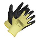 Forcefield - Gants enduits de nitrile de fibre d'aramide résistants aux coupures  - Noir - Petit-Résistant aux coupures