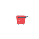 Eddie's - Panier roulant - 24" P x 15" L x 15,5" H - Rouge - Paquet de 2-Panier d'achat