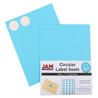 JAM Paper Sceaux autocollants ronds, 1,67 po dia., couleurs vives assorties, 4 paquets de 120 unités (147627assrt)-Autocollantes