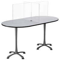 Écran de bien-être de table Multi-Workstation - Transparent-Aide à réduire l'exposition aux gouttelettes et à l'humidité produites par les éternuements, la toux et la parole