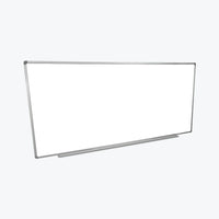 Luxor - Tableau blanc magnétique mural 96 "x 40"-Le tableau blanc magnétique mural de 96 "x 40" de Luxor est fabriqué en acier robuste et peint entouré d'un cadre en aluminium. Il dispose d'une surface d'écriture magnétique pour plus de polyvalence. Le tableau blanc comprend également un plateau d'accessoires amovible de deux pouces pour contenir des marqueurs et des gommes à effacer à sec.