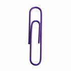 JAM PAPER - Trombone Geant Colore 2", Violet, 2 Paquets de 75-Trombones de qualite superieure fabriques à partir de fil d'acier recouvert de vinyle de haute qualite.