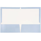 JAM PaperMD – Chemises de présentation lustrées avec 2 pochettes, bleu poudre, 50/paquet (31225346c)-Capacité de 200 feuilles