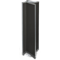 Azar Displays – Présentoir rotatif à panneaux perforés, 13,5 x 60 po, noir (700460-BLK)-En acrylique noir
