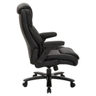 Pro-Line – Fauteuil de direction de luxe surdimensionné, noir-Accoudoirs pivotants rembourrés 