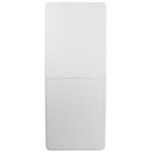 Flash Furniture – Table pliante à 2 battants de 30 x 72 po, plastique blanc (RB3072FH)-Places assises jusqu'à 8 adultes