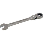 Gray Tools – Clé mixte articulée à tête flexible de 1/2 po, fini acier inoxydable-Taille : 1/2 po