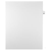 Markmaker - Intercalaires imprimes Legal, Blanc, 1/25th coupe, format lettre, sans trous, 25 tabs/PQT, 5 PQT/Boite, Numero 181-Intercalaires imprimes Legal