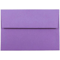 JAM Paper Enveloppes recyclées à fermeture gommée Brite Hue, format livret, 3 5/8 x 5 1/8 po, violet, paq./100-Violet