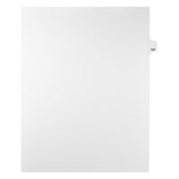Markmaker - Intercalaires imprimes Legal, Blanc, 1/25th coupe, format lettre, sans trous, 25 tabs/PQT, 5 PQT/Boite, Numero 131-Intercalaires imprimes Legal