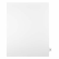 Mark Maker – Onglets séparateurs juridiques blancs, 1/15 onglets, format lettre, sans trous, numéro 29, 25/paquet-Onglets séparateurs blancs, 1/15 onglets
