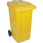 Contenant mobile jaune-Dimensions du contenant : 23 x 29 x 42 po