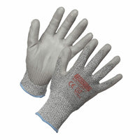 Forcefield - Niveau 5 Gants résistants aux coupures de HPPE enduits de polyuréthane - Gris sel et poivre - Petit-Résistant aux coupures, HPPE PU