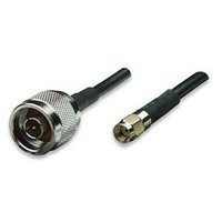 Turmode – Câble pour antenne de réseau sans fil WF6001 de 6 pi, 3,5 x 0,4 x 3,5 po, noir-Câble LMR100 de 6 pi N mâle vers RP-SMA mâle