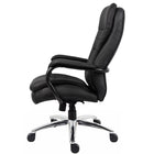 Nicer Interior - chaise de bureau ergonomique - grande et haute - robuste - cuir-Siège extra large et profond