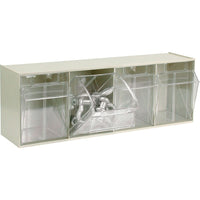 Quantum Storage Systems - Système De Casiers Modulaires Tip-Out, 23-5/8po La X 6-5/8po P X 8-1/8po H, 4 Tiroirs-Nbre de casiers-compartiments 4